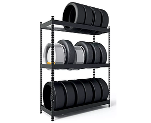 Стелажі металеві для коліс