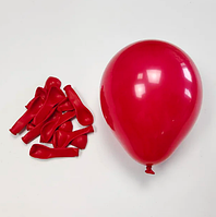 Воздушные шары красные пастель Gemar Италия 13 см 10 шт