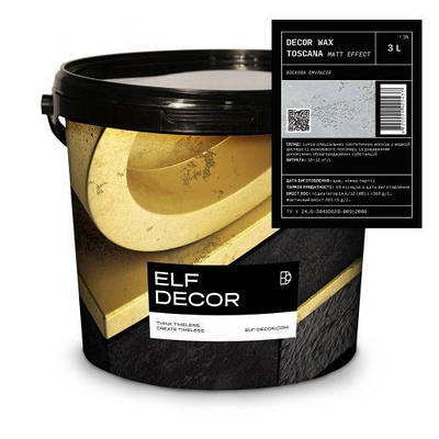 Decor Wax TOSCANA - безбарвний матовий декоративний віск. Elf