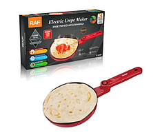 Млинниця електрична на 20 см з антипригарним покриттям на 650 Вт RAF R.5209