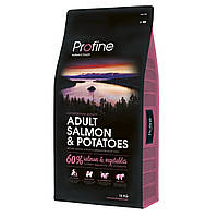 Сухой корм для взрослых собак Profine Adult Salmon с лососем и картофелем 15 кг (859560251757 MD, код: 7649688