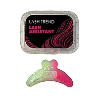Асистент-помічник для вій LASH TREND / Lash Assistant (1 шт в уп) / рожево-зелений