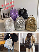Рюкзак женский городской 35*25 см на молнии с карманом в разных цветах Karman