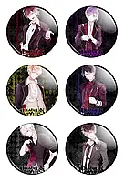 Набор значков "Diabolik Lovers" (Дьявольские возлюбленные)