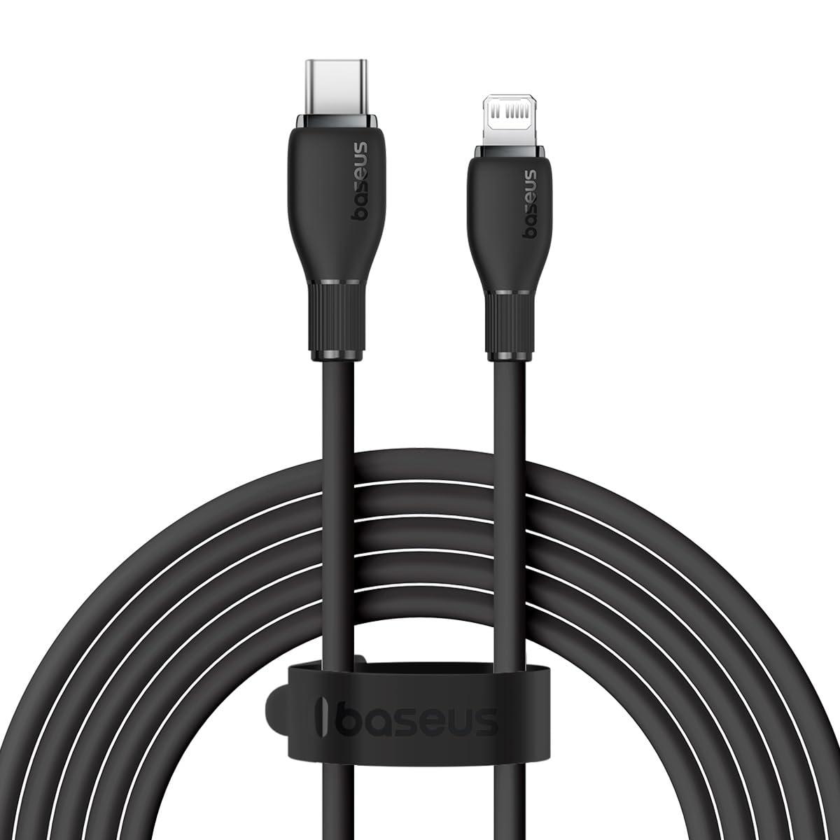 Кабель зарядний Baseus Type-C Lightning Pudding Charging+Data 20 W 2 м Black (P10355701111-01)