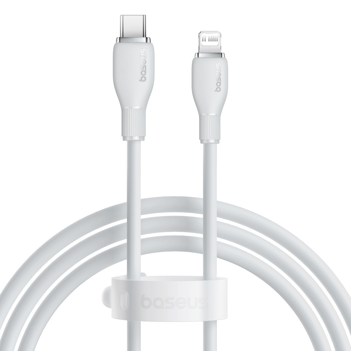 Кабель зарядний Baseus Type-C Lightning Pudding Charging+Data 20 W 2 м White (P10355701221-01)