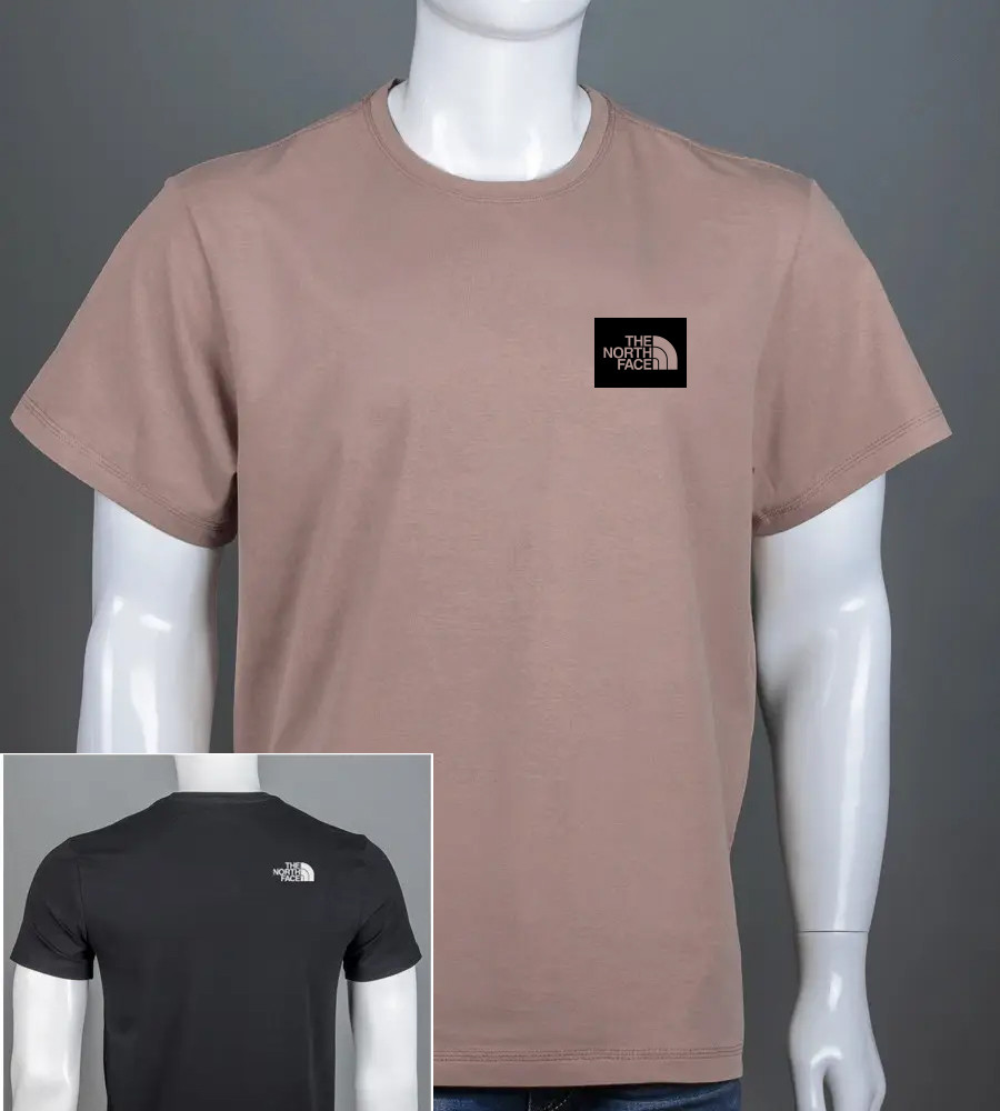 Футболка батал TheNorthFace 2407б (Уп.4шт 3XL,4XL), Капучино