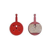 Колодки для дискового тормоза Feel Fit Ф24 мм круглые Красный ZZ, код: 7812819