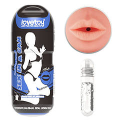 Мастурбатор для чоловіків Lovetoy Sex In A Can Mouth Lotus Tunnel ZZ, код: 7827047