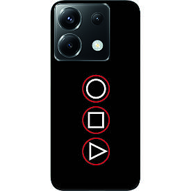 Силіконовий чохол Case для Xiaomi Poco X6 5G з картинкою Гра в кальмара Логотип