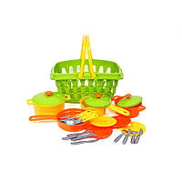 Игровой набор "Посудки в корзинке" ТехноК Sam Ігровий набір"Посуд в кошику" ТехноК 4456TXK