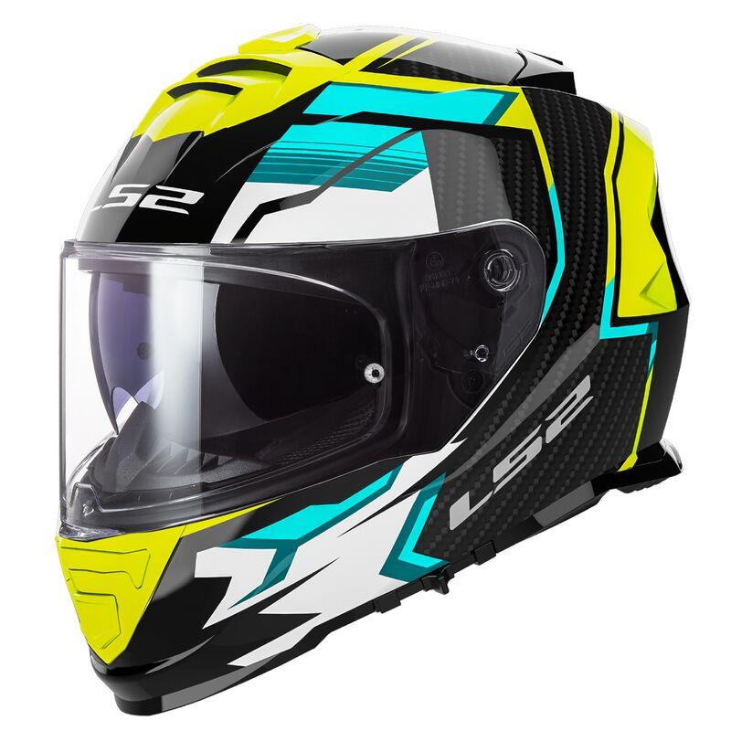 Мотошолом LS2 Storm 2 Tracker Black H-V Yellow
