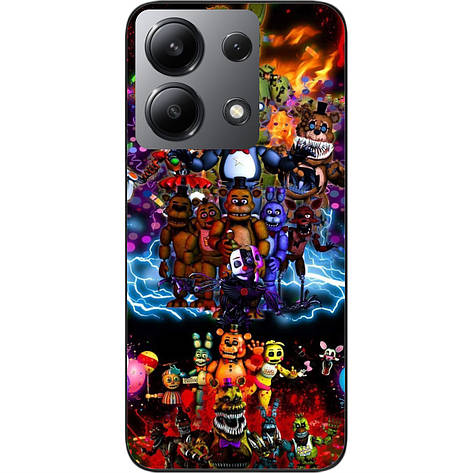 Силіконовий чохол Case для Xiaomi Redmi Note 13 4G з картинкою Битва аніматроніків, фото 1