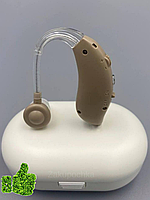 Слуховой аппарат аккумуляторный универсальный усилитель слуха заушный с цифровым чипом