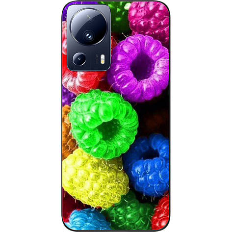 Силіконовий чохол Case для Xiaomi 13 Lite 5G з картинкою Малина, фото 1