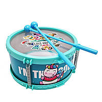 Детская игрушка Барабан 168-14C(Blue) палочки 2шт 20см Sam Дитяча іграшка Барабан 168-14C(Blue) палички 2шт