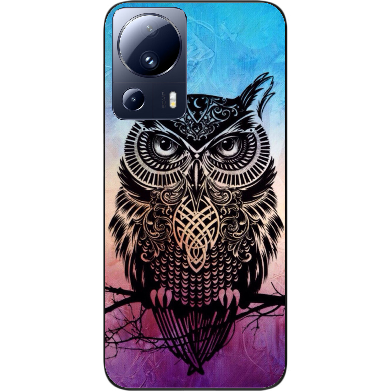 Силіконовий чохол Case для Xiaomi 13 Lite 5G з картинкою Сова