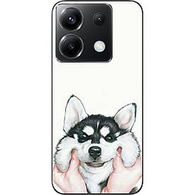 Бампер силіконовий Case для Xiaomi Poco X6 5G з малюнком Хаскі