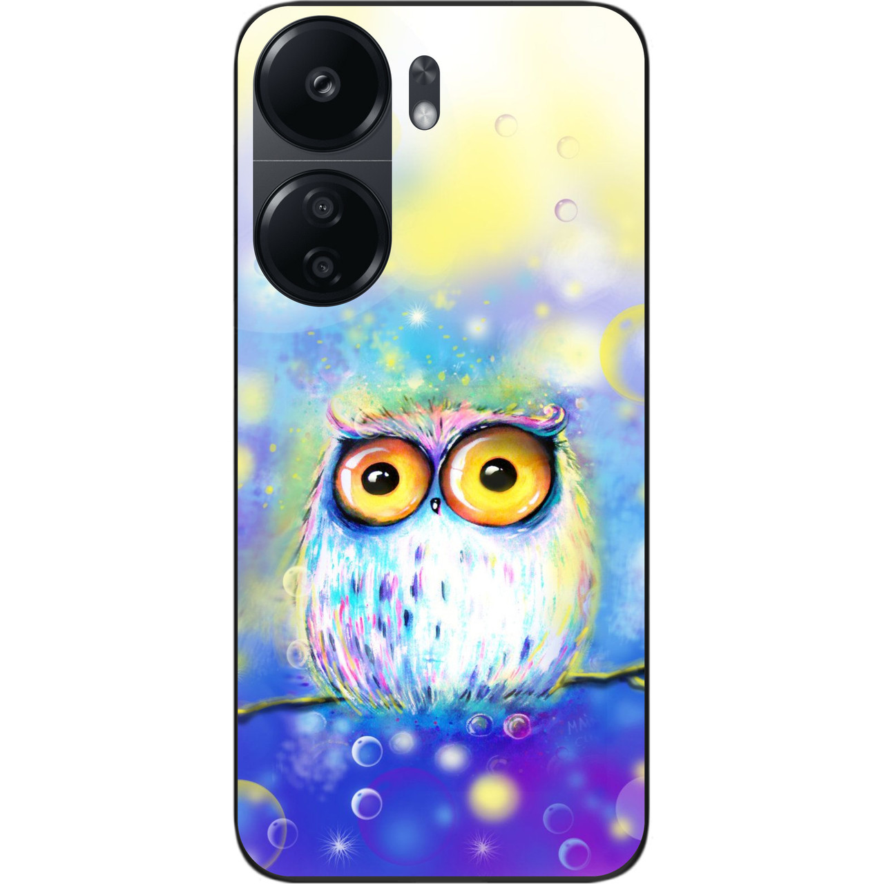 Бампер силіконовий Case для Xiaomi Poco C65 з малюнком Сова
