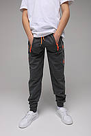 Спортивные штаны для мальчика с принтом Pitiki 1006-3 176 см Серый (2000989523772) ZZ, код: 8113999