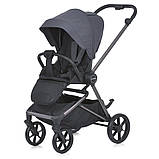 Дитяча коляска-книжка з регульованою спинкою El Camino ME 1128 Asphalt Gray Сірий, фото 2