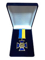 Медаль с документом Collection Крест патриота Украины в футляре 45 мм Разноцветный (hub_7pkfm MD, код: 8222327