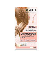 Концентрат для активации роста волос в ампулах Биотин + Ультра Объем Revuele 8х5 мл MD, код: 8253620