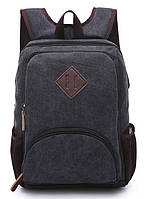 Рюкзак текстильный Vintage Черный мужской рюкзак Sam Рюкзак текстильний Vintage Чорний чоловічий рюкзак