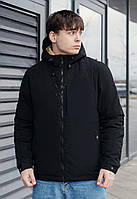 Куртка черная мужская демисезонная курточка Staff dar black Sam Куртка чорна чоловіча демісезонна курточка