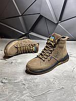 Весняні чоловічі військові замшеві черевики койот зсу, короткі армійські берці для військовослужбовців