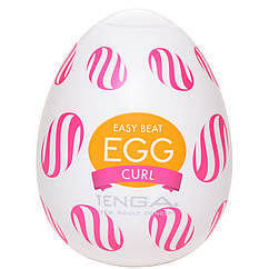 Мастурбатор-яйце Tenga Egg Curl з рельєфом із шишок BS, код: 7599360