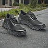 Чоловічі тактичні кросівки демісезонні чорні, військові кроси ЗСУ весна осінь для чоловіків, розмір 40 41 42 43 44 45, фото 2