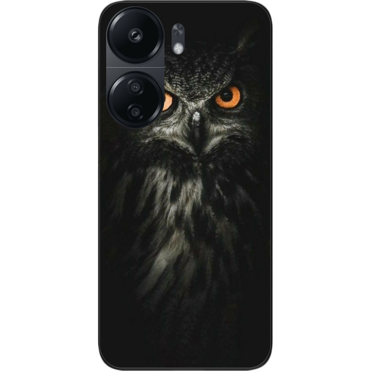 Силіконовий чохол Case для Xiaomi Poco C65 з картинкою Філін на чорному тлі