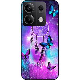 Чохол силіконовий Case для Xiaomi Redmi Note 13 5G з картинкою Метелики й оберег