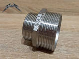 Ніпель перехідний нержавіючий  Ду40 х Ду15 (1"1/2х1/2") AISI 304, фото 3