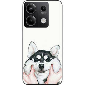 Бампер силіконовий Case для Xiaomi Redmi Note 13 5G з малюнком Хаскі