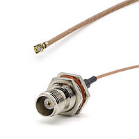 Антенний кабель пігтейл IPEX uFL - TNC Female, RG178, 15 см перехідник для 4G 3G модемів, WiFi роутерів