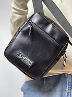 Мужская сумка - барсетка Mercedes AMG PETRONAS Motosport | Мессенджер Мерседес из эко-кожи через плечо