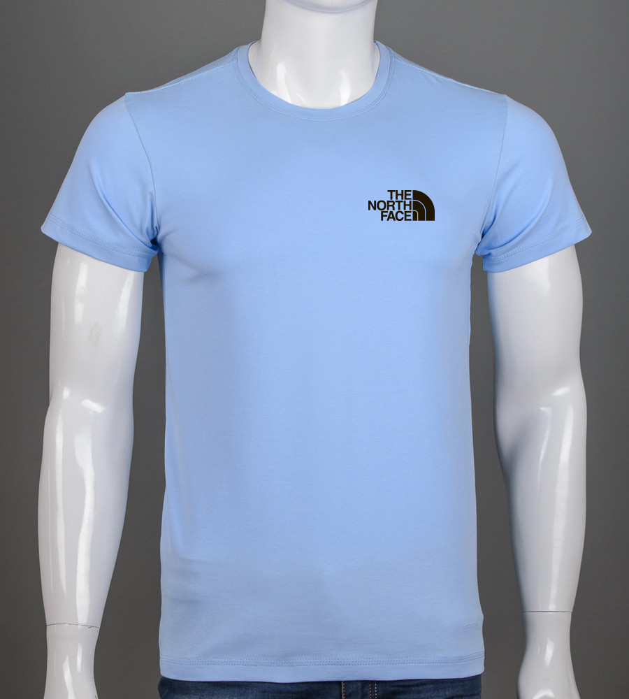Футболка чоловіча The North Face 2305м (Уп.4шт M-XXL), Блакитний, фото 1