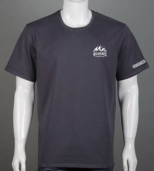 Футболка батал Wilderness 2405б (Уп.4шт 3XL,4XL), Графіт