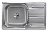 Кухонная мойка из нержавеющей стали Platinum САТИН 7850 (0,8 180 мм) MD, код: 8413293