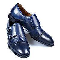 Чоловічі туфлі монки Манчестер TANNER 38 Сині ZK, код: 2630837