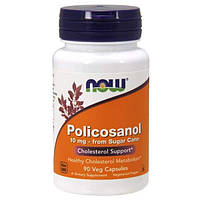 Поликозанол (Policosanol) Now Foods 10 мг 90 вегетарианских капсул MD, код: 7701294
