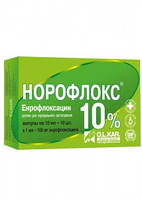 Норофлокс 10% оральний 10 мл №10 O.L.KAR (байтрил, байтріл, енрофлоксацин)