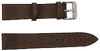 Ремешок для часов кожаный Mykhail Ikhtyar 20 мм Коричневый (S20-20111S brown) HR, код: 8299073