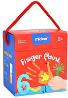 Детские пальчиковые краски MiDeer 6 цветов (MD4165) MD, код: 8237140