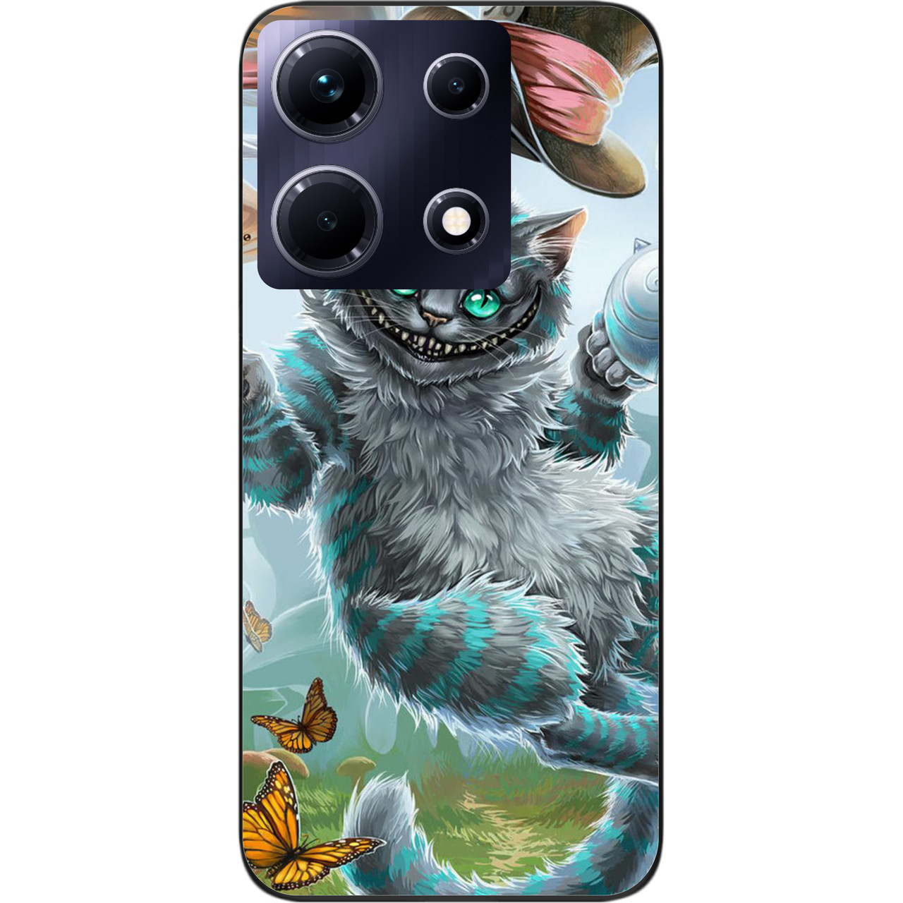 Силіконовий чохол Case для Infinix Note 30 4G (X6833B) з картинкою Чеширський