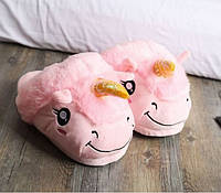 Домашние тапочки Slippers Единорог 26-27см Розовый (KUj122290) BS, код: 1480882