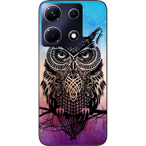 Силіконовий чохол Case для Infinix Note 30 4G (X6833B) з картинкою Сова, фото 1