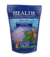 Соль морская натуральная для ванны Сосна Crystals Health 500 г BS, код: 8076278